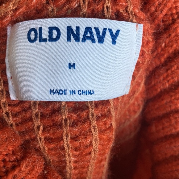 Old Navy dark rust (orange) cozy heathered rib-knit turtleneck sweater - Picture 11 of 16